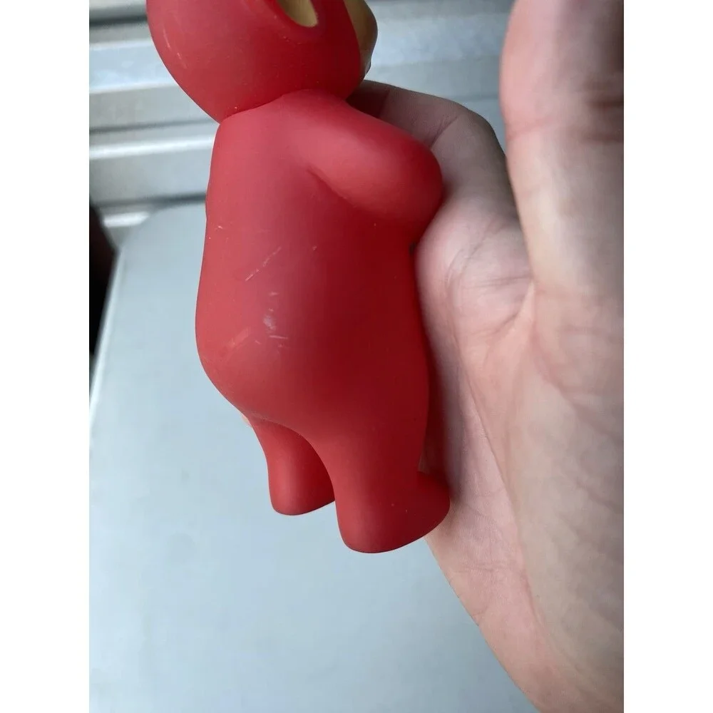 Vintage 1998 Teletubbies Po Red Vinyl Figure Toy ~5.75” Hasbro Ragdoll Squeaker
